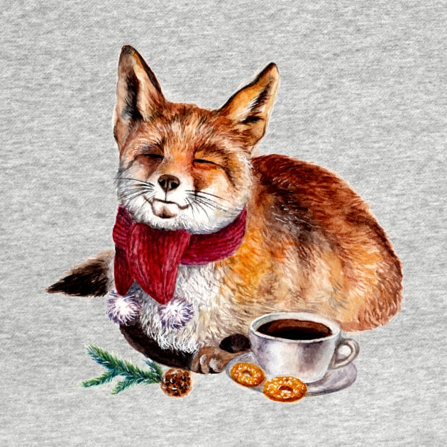 Coffee Fox by annashell